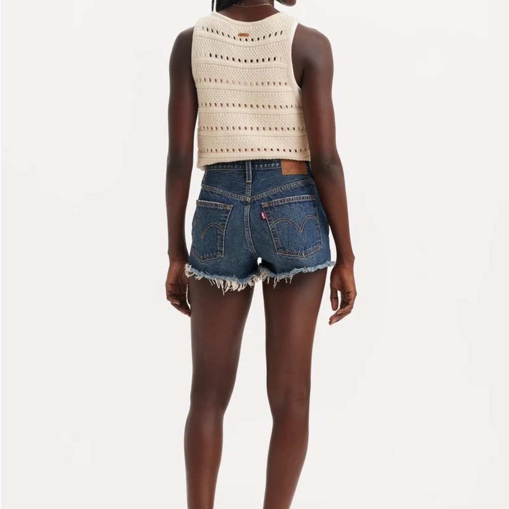 Levi's Blue Denim Cutoff Shorts